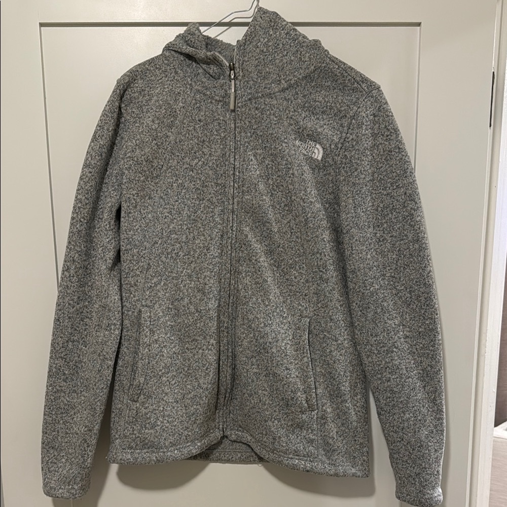 The North Face Heather Gray Zip-Up Jacket